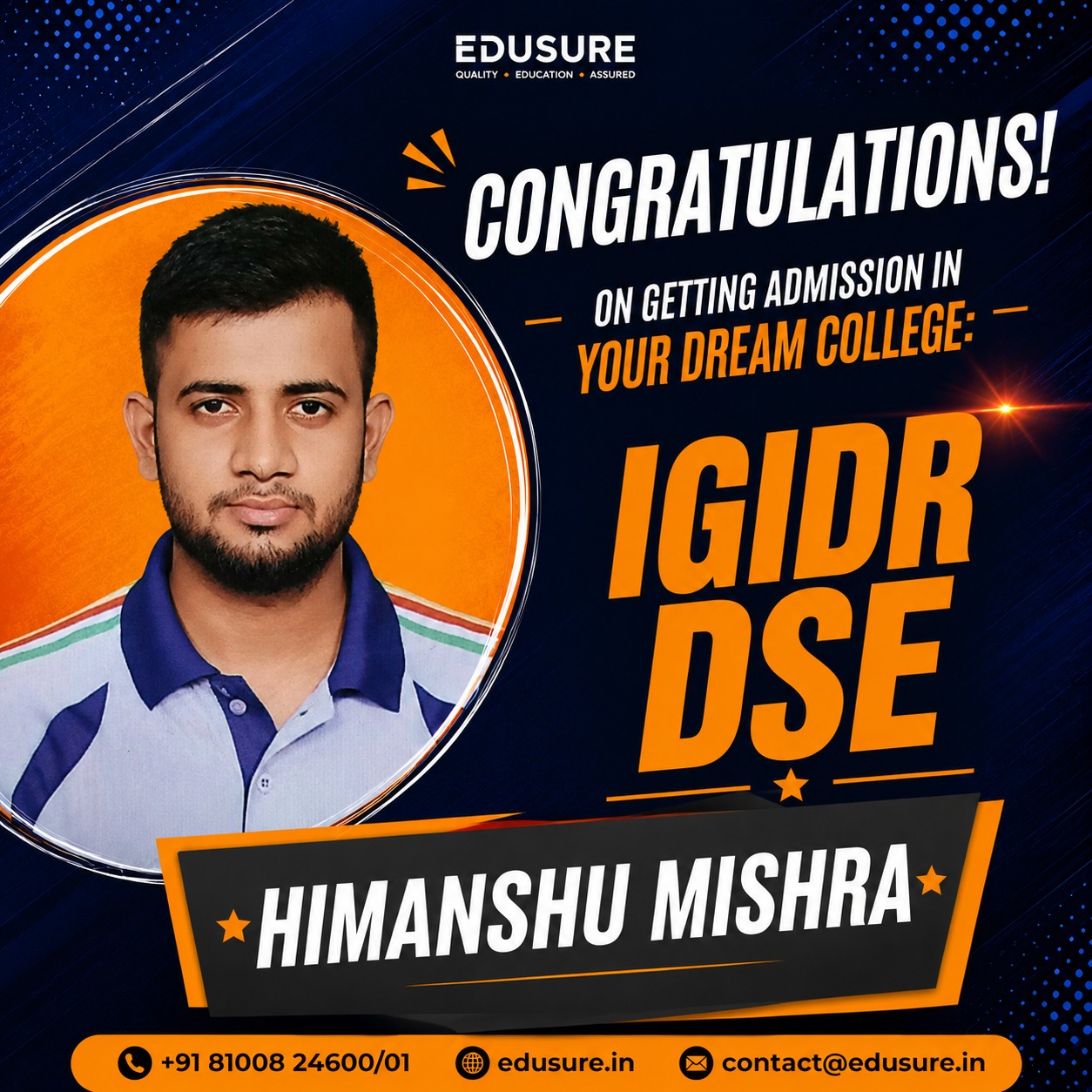 igidr himanshu mishra dse igidr